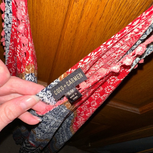 Coco & Carmen Funky Pattern Spaghetti Strap Dress - Picture 2 of 4